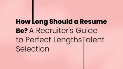 How Long Should a Resume Be A Recruiters Guide to Perfect Lengths