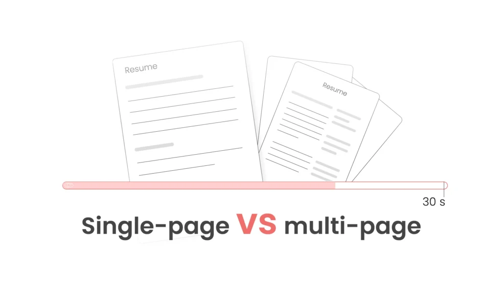 Single-Page or Multi-Page Resumes? How long should a resume be?