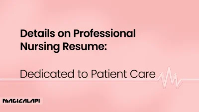 Details on Professional Nursing Resume