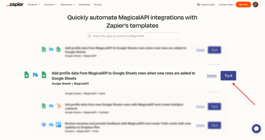 Step 1: Create a Zap with the Template