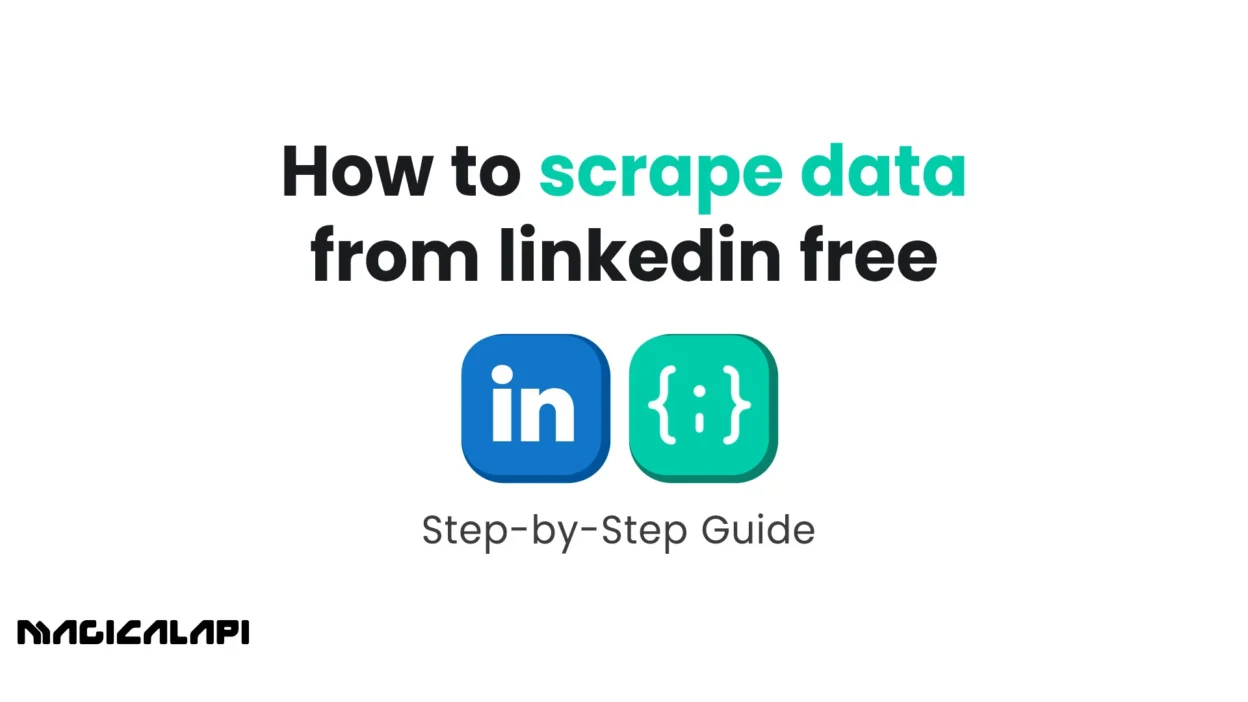how to scrape data from linkedin free