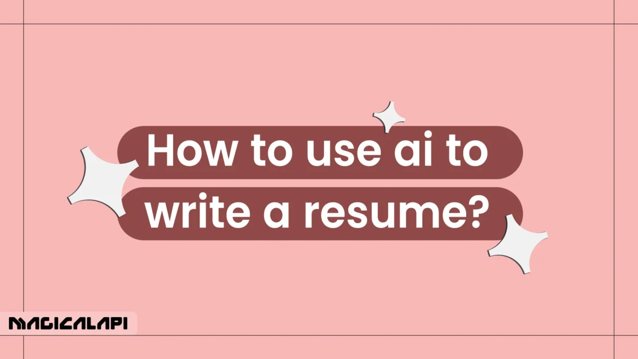 How to Use AI to Write a Resume
