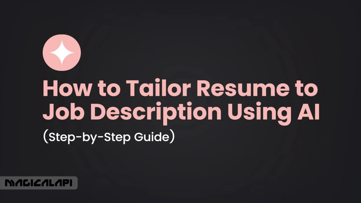 How to Tailor Resume to Job Description AI