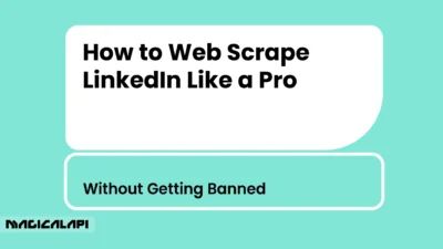 how to web scrape linkedin