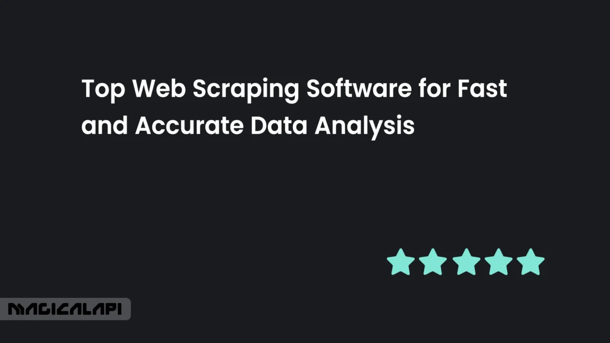 top web scraping software for data analysis
