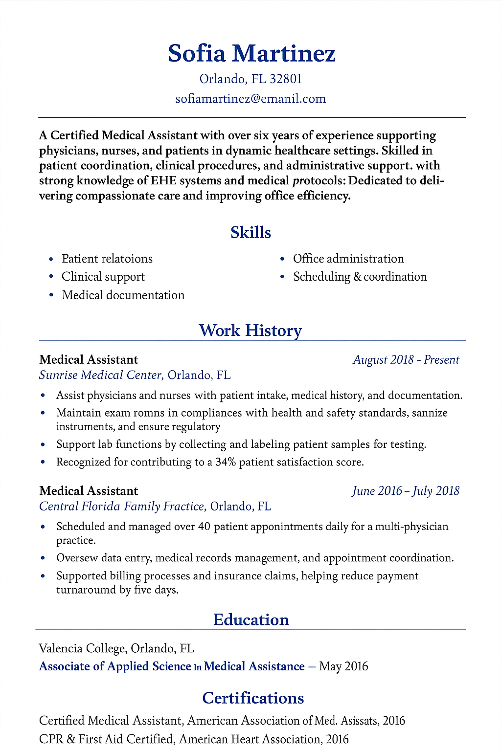 Medical Assistant Specializations