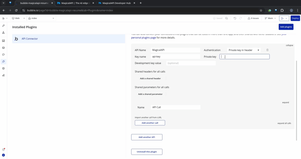 Defining the Resume Parser API Call