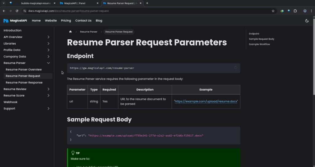 add a field for the "Webhook URL.