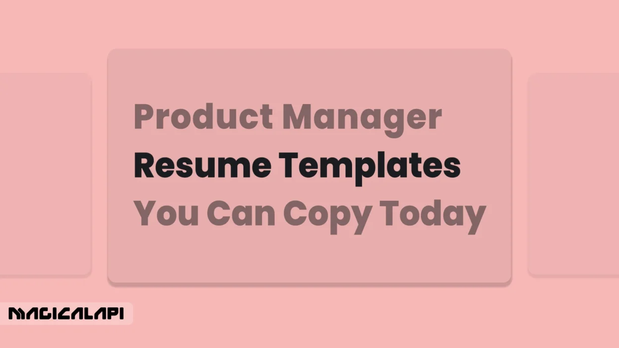 product manager resume