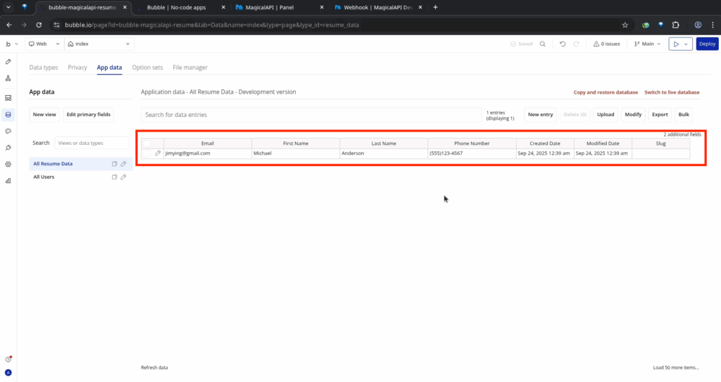 Handling the Webhook Response