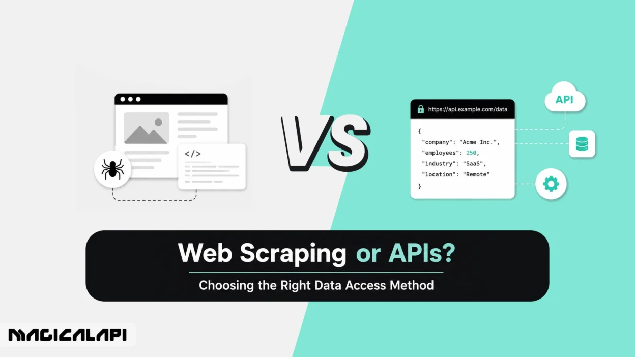 web scraping vs API