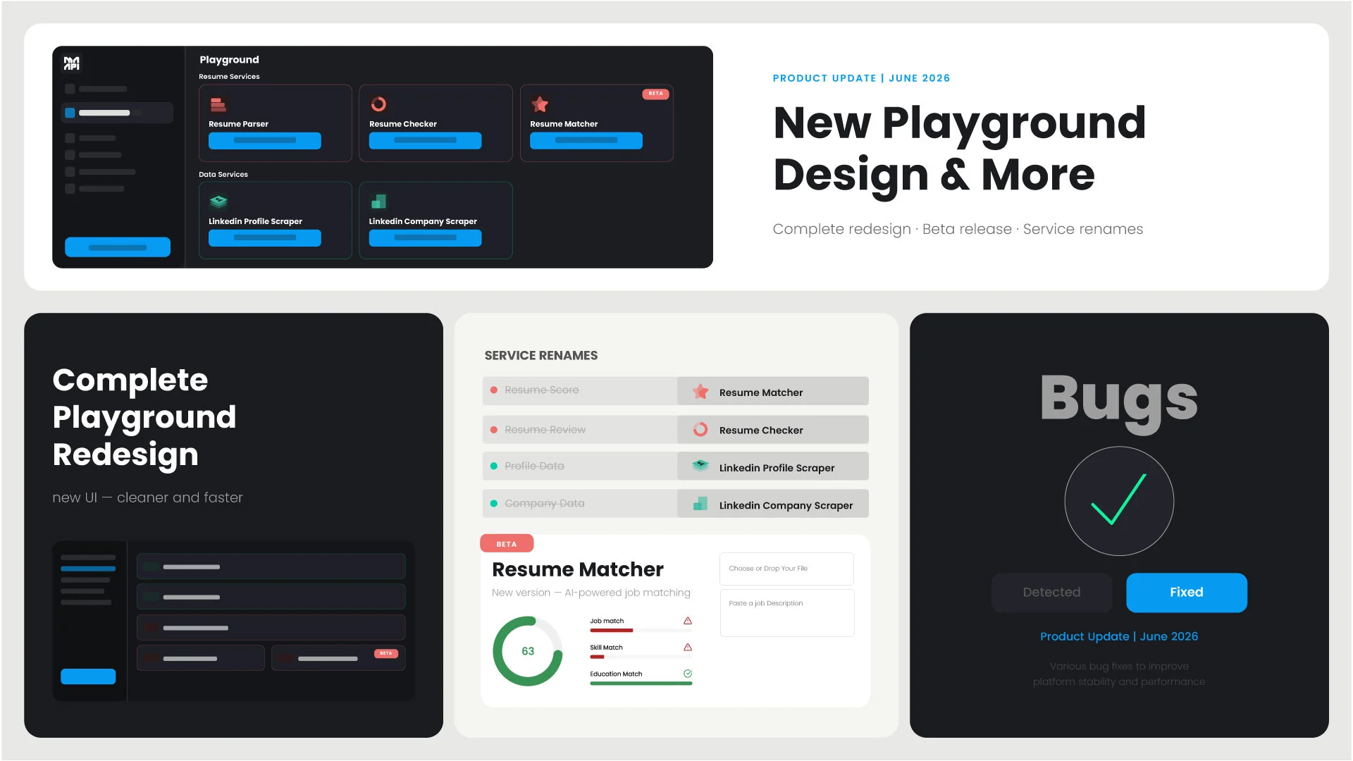 MagicalAPI Product Update: New Playground & Resume Matcher - MagicalAPI