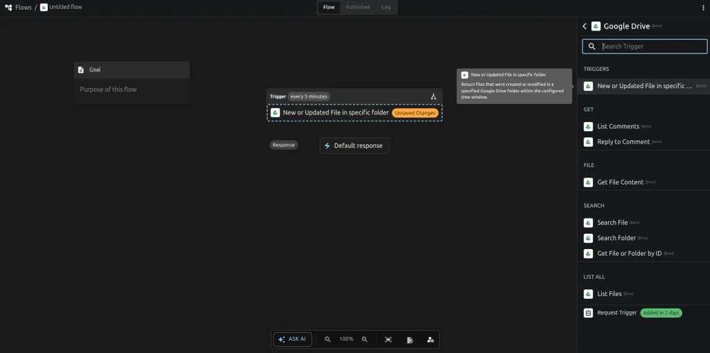 Step 1: Create a New Workflow in viaSocket