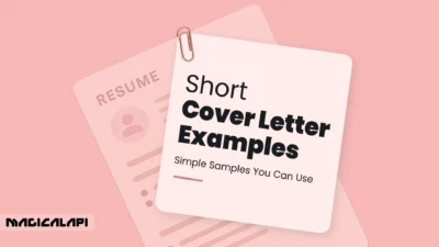 Short Cover Letter Examples