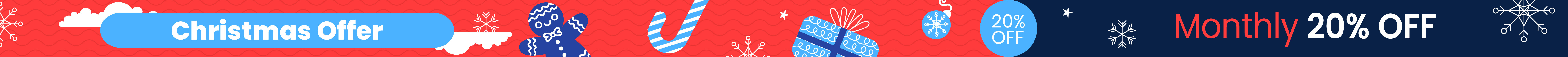 Christmas promotion banner
