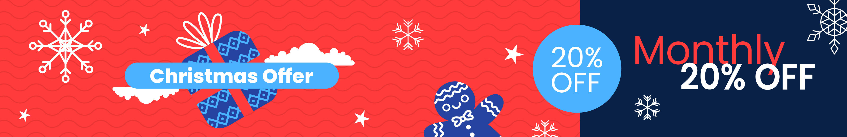 Christmas promotion banner