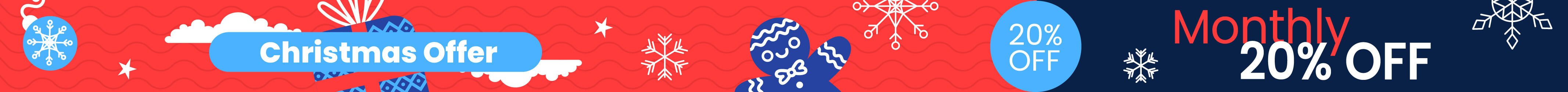 Christmas promotion banner